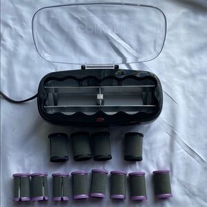 Conair Black and Purple Hair Rollers Set